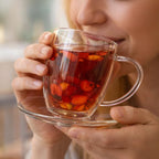 XXL Doppelwand-Thermotasse 400ml mit Untersetzer