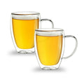 Doppelwand-Thermoglas mit Henkel 400ml, 2er-Set