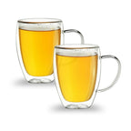 Doppelwand-Thermoglas mit Henkel 400ml, 2er-Set