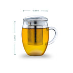 Teeglas All-in-One 400ml mit Sieb
