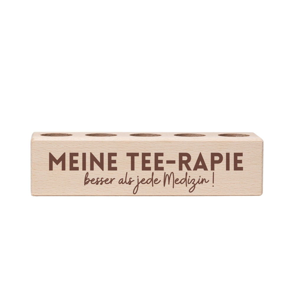 5er Tee-Ständer Meine Tee-rapie, besser als jede Medizin