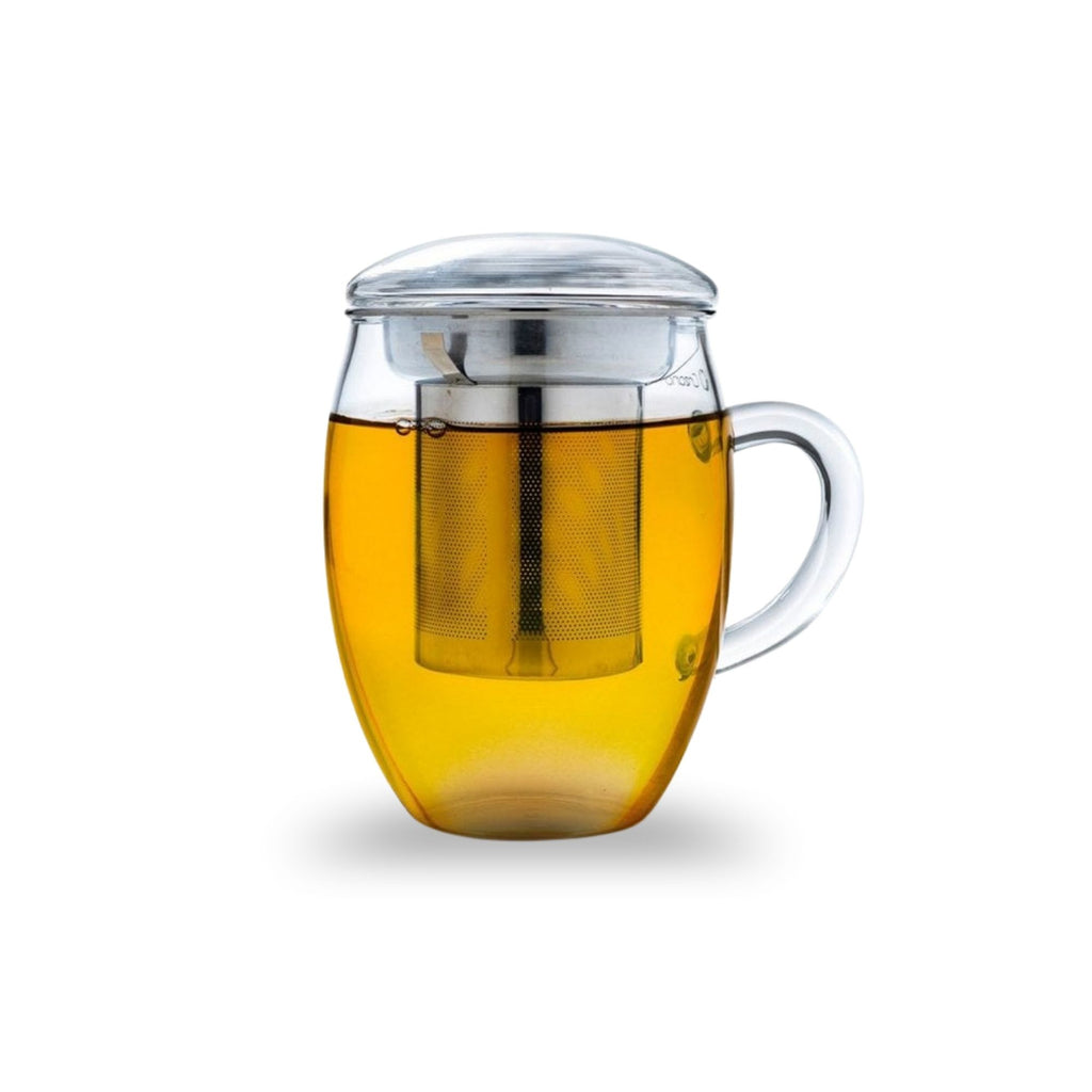 Teeglas All-in-One 400ml mit Sieb