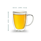 Doppelwand-Thermoglas mit Henkel 400ml, 2er-Set